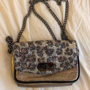RARE Zadig & Voltaire Leopard Glitter Mini Bag